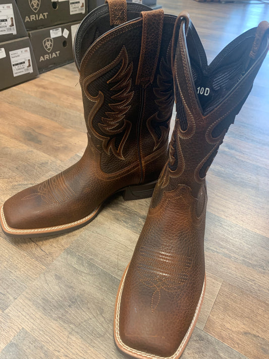 ARIAT MEN'S COWPUNCHER VENTTEK PERFORMANCE WESTERN BOOTS