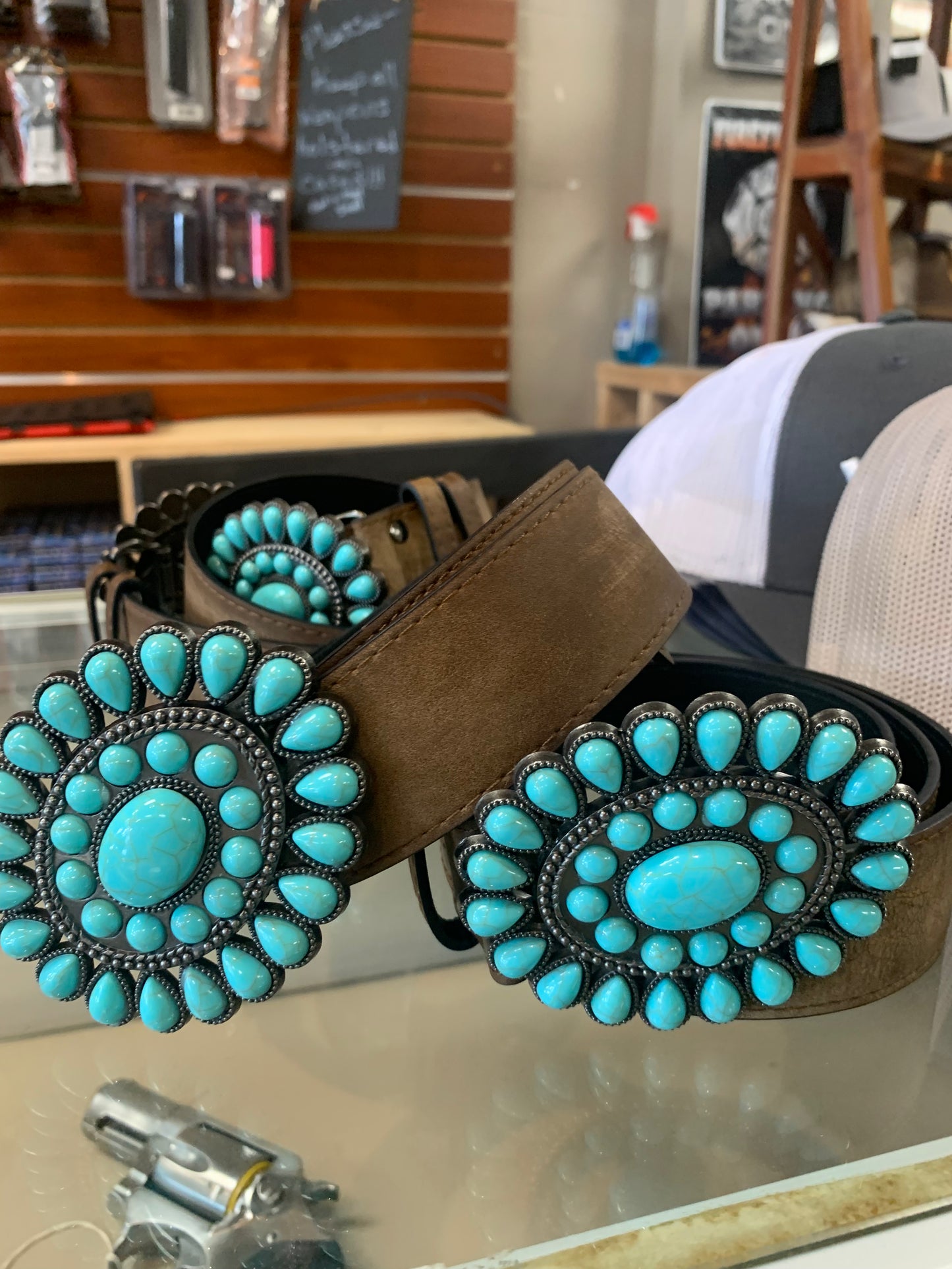 Light Blue Western Turquoise Belt