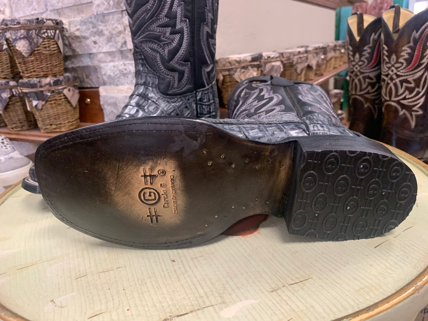 Corral Men's Exotic Caiman Western Boots - Broad Square Toe