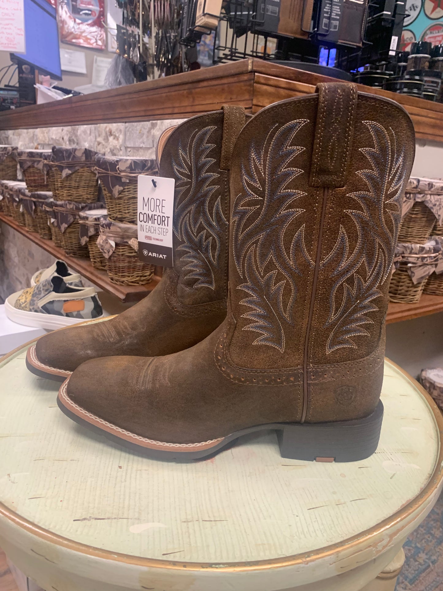 Ariat Men's Sport Performance Western Boots - Broad Square Toe