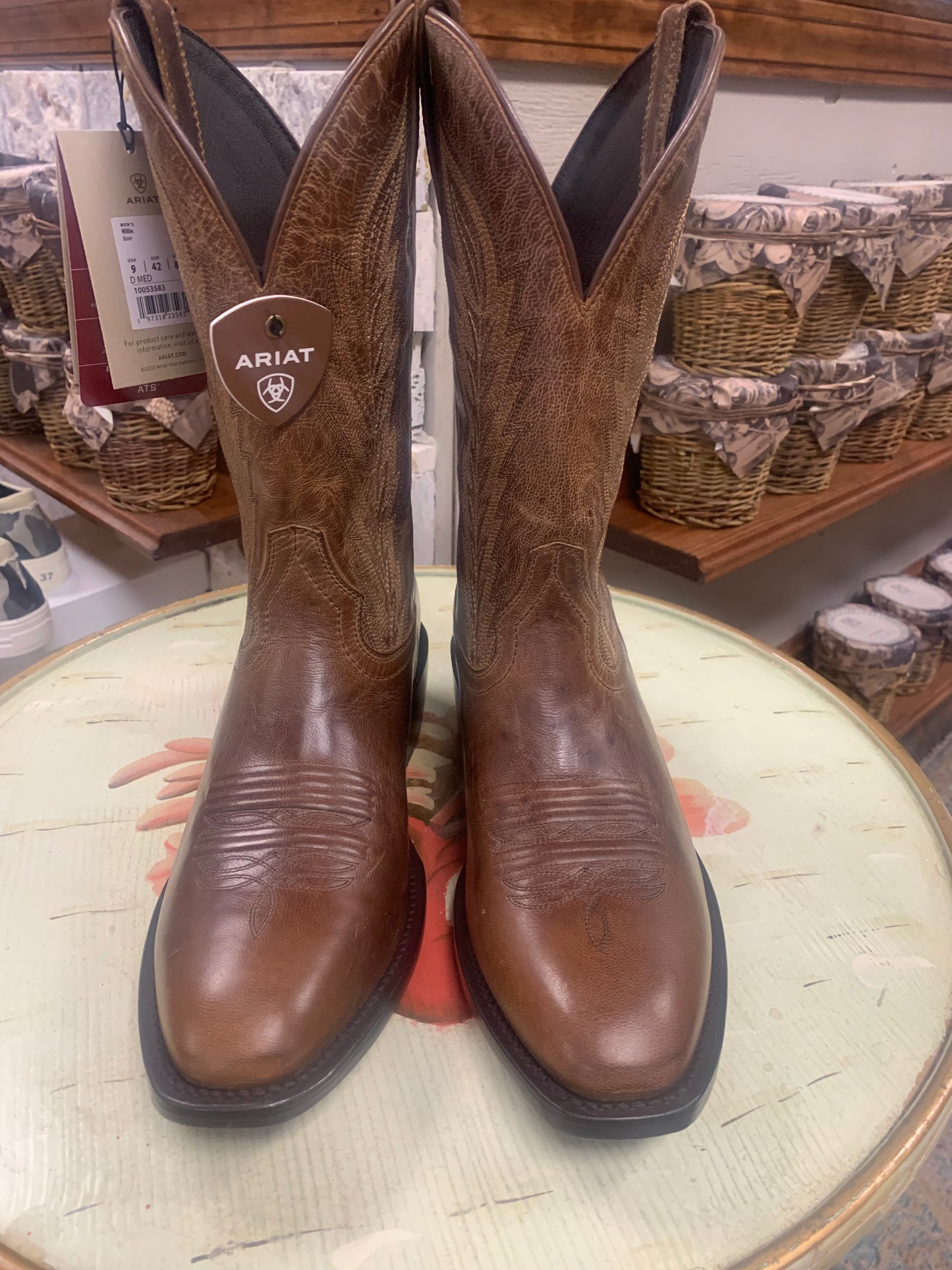 ARIAT MENS WILLIE BROWN-FRENCH TOE