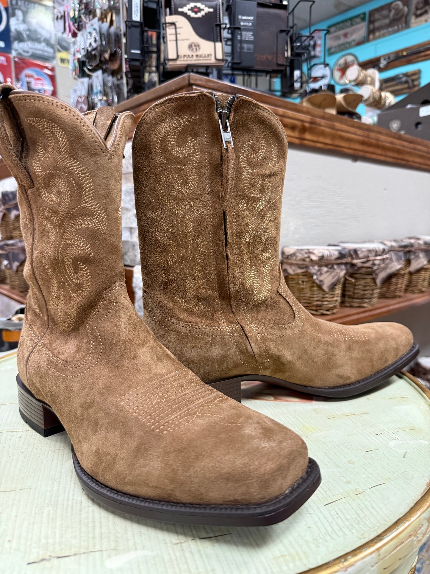 Ariat Men's Bodie Suede Western Boots - Square Toe