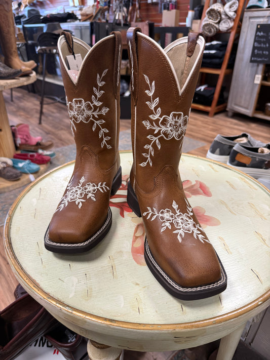 Ariat Women's Flora Country Cork Performance Western Boots - Broad Square Toe