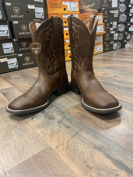 Ariat Men's Sport Outdoor Deer Skull Distressed Brown Boots 10038330