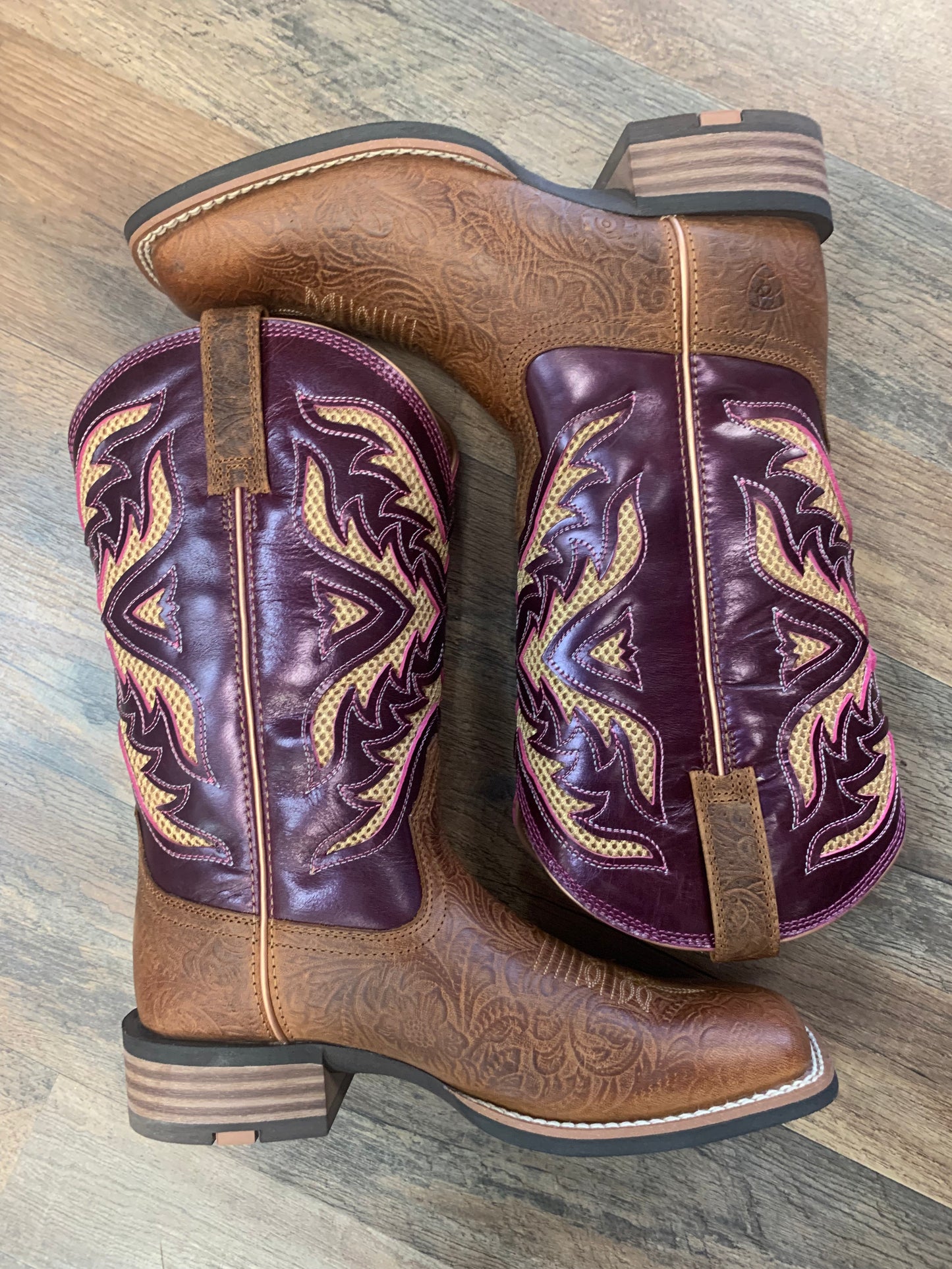 ARIAT WOMEN'S SAN ANGELO VENTTEK 360 PERFORMANCE WESTERN BOOTS