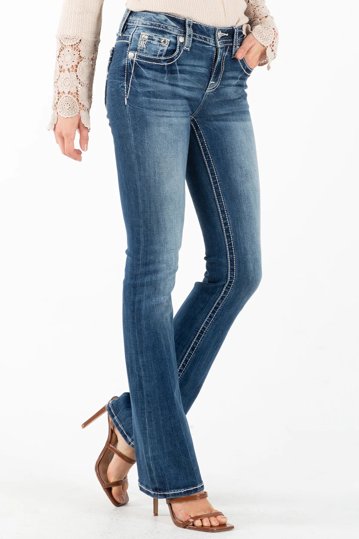 Aztec Heart Bootcut Jeans