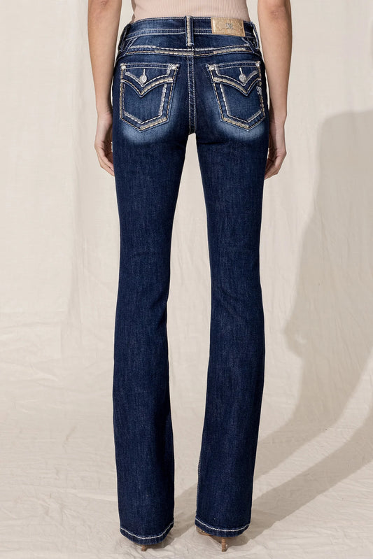 Static Saddle Stitch Bootcut Jean