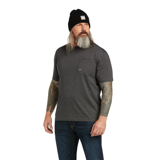 Ariat Men's Rebar Workman Full Cover Charcoal Heather