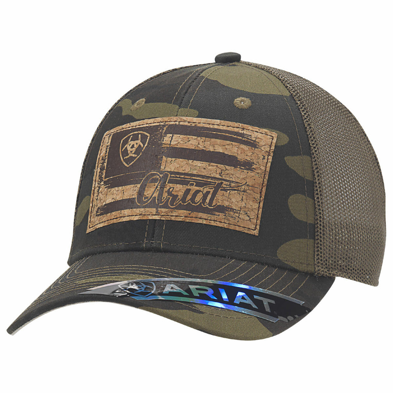 Ariat Flag Cork Logo Snap Back Cap A3000160222