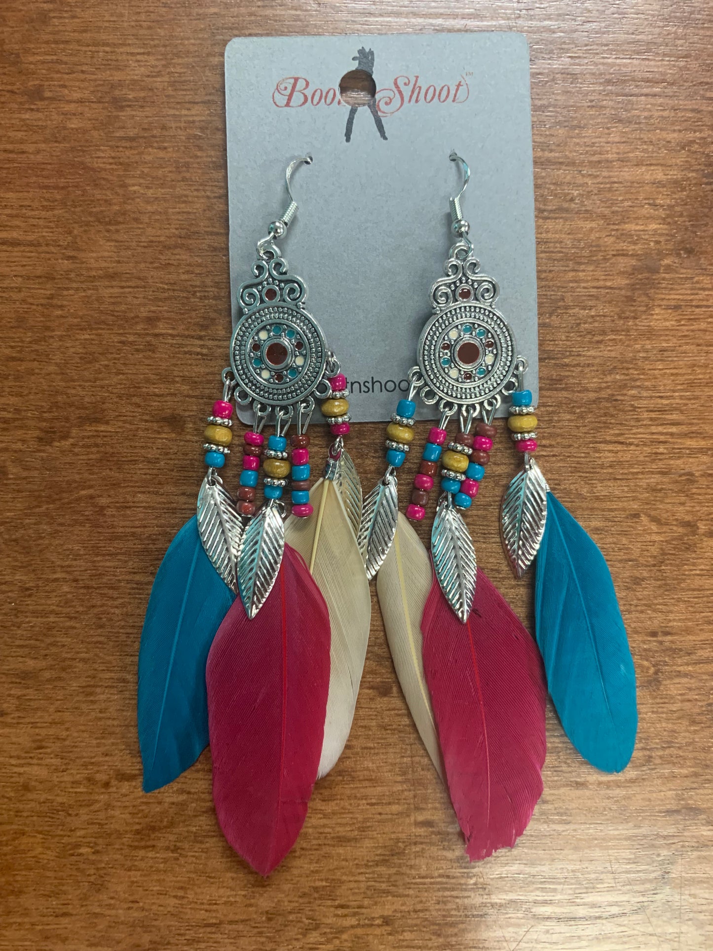 Bohemian Vintage Feather Earrings