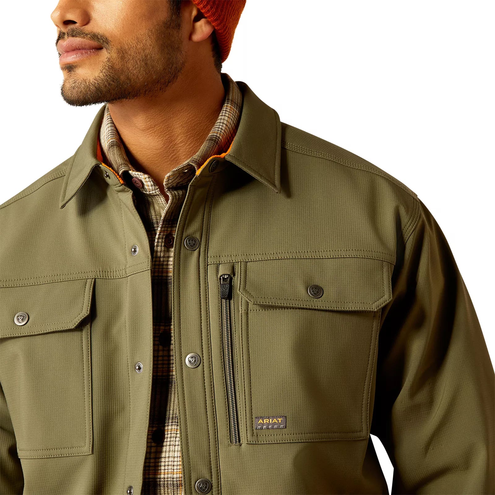 Ariat Men's Rebar DuraStretch Utility Beetle Softshell Shirt Jacket