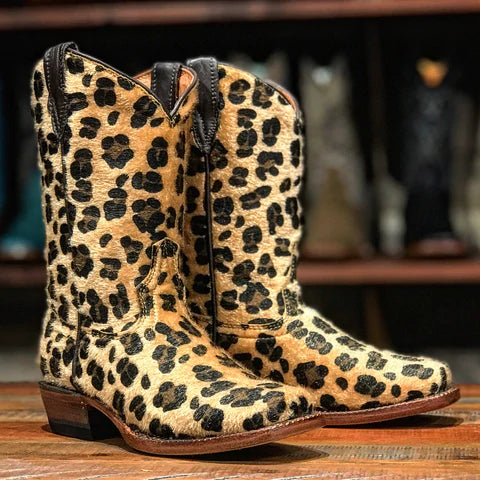 Children's Tanner Mark Leopard Print Boots