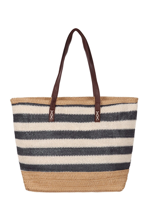 NATURAL STRAW TOTE BAG