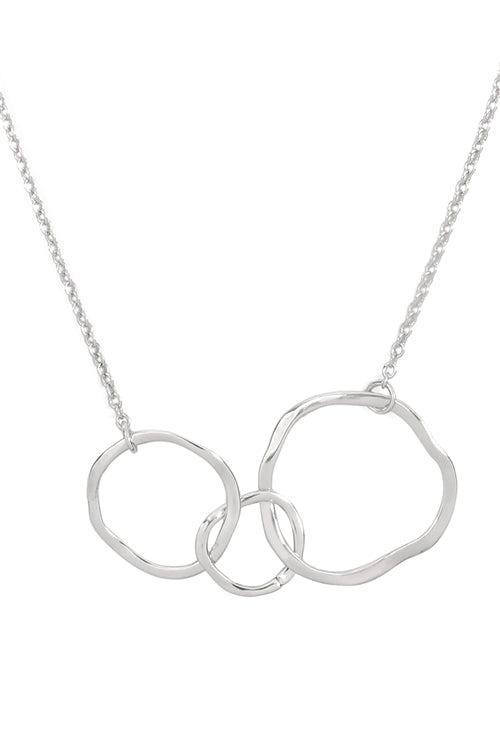 THREE ABSTRACTED ROUND CHAIN NECKLACE - Boot N Shoot