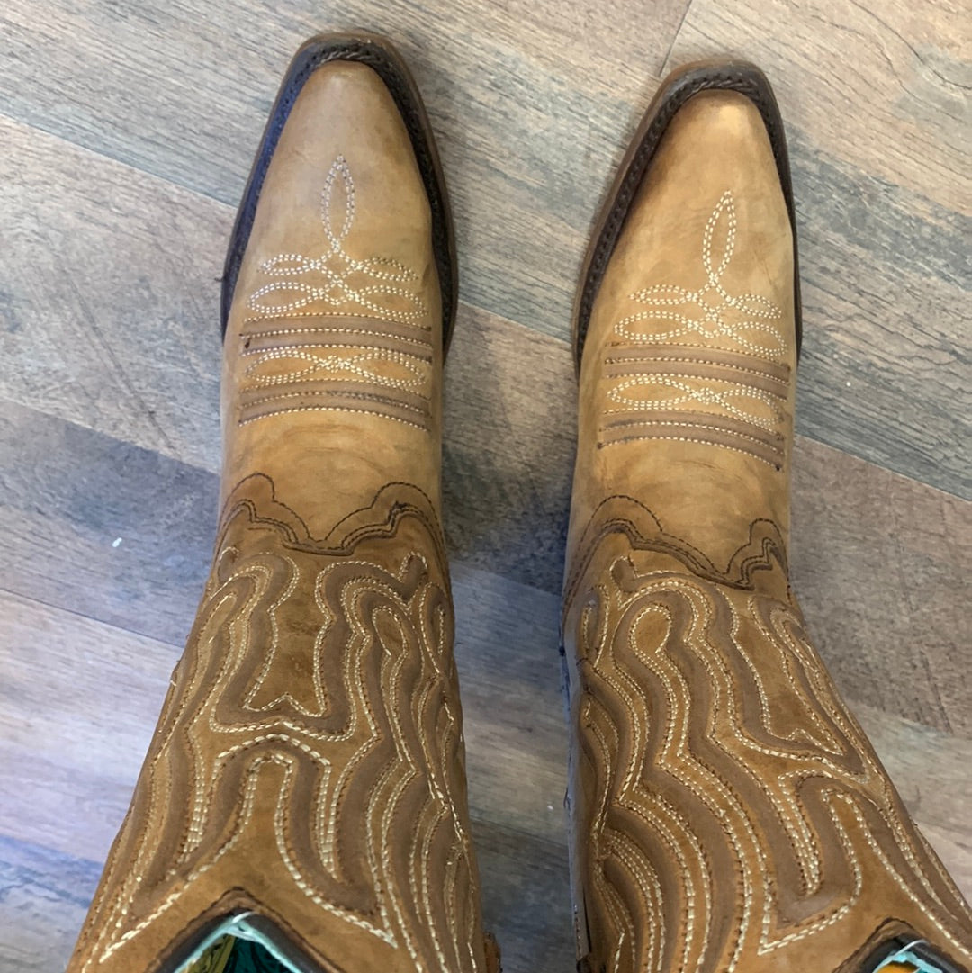 Corral Women's Shedron Inlay Snip Toe Western Boot C3869