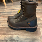 ARIAT MEN'S POWERLINE H20 8" LACE-UP WORK BOOTS - COMPOSITE TOE