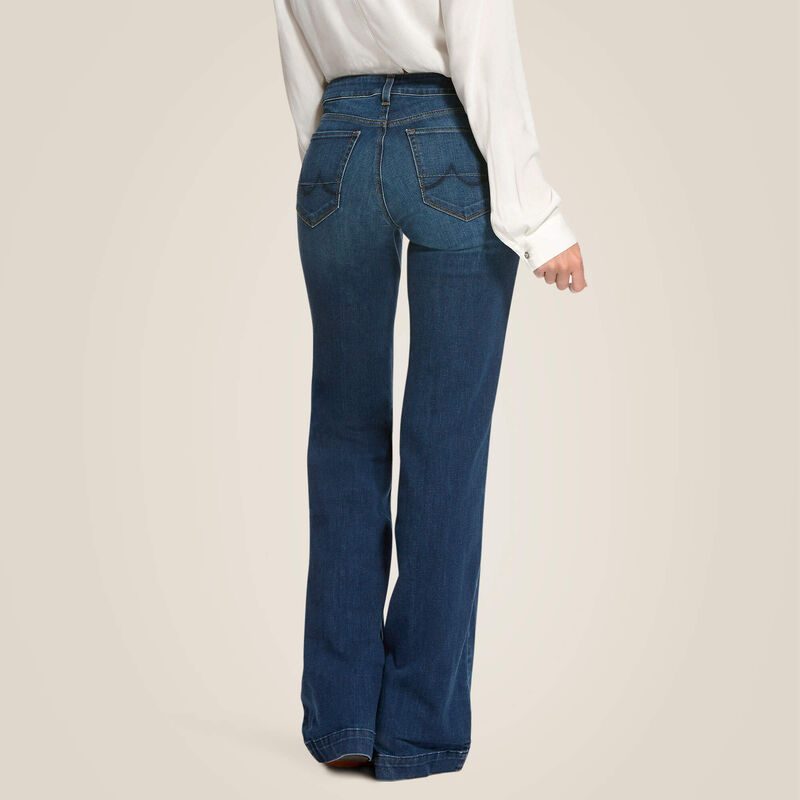 ARIAT WOMEN'S KELSEA TROUSER STRETCH WIDE LEG JEANS