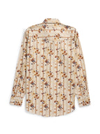 Floral patterned shirt on a white background