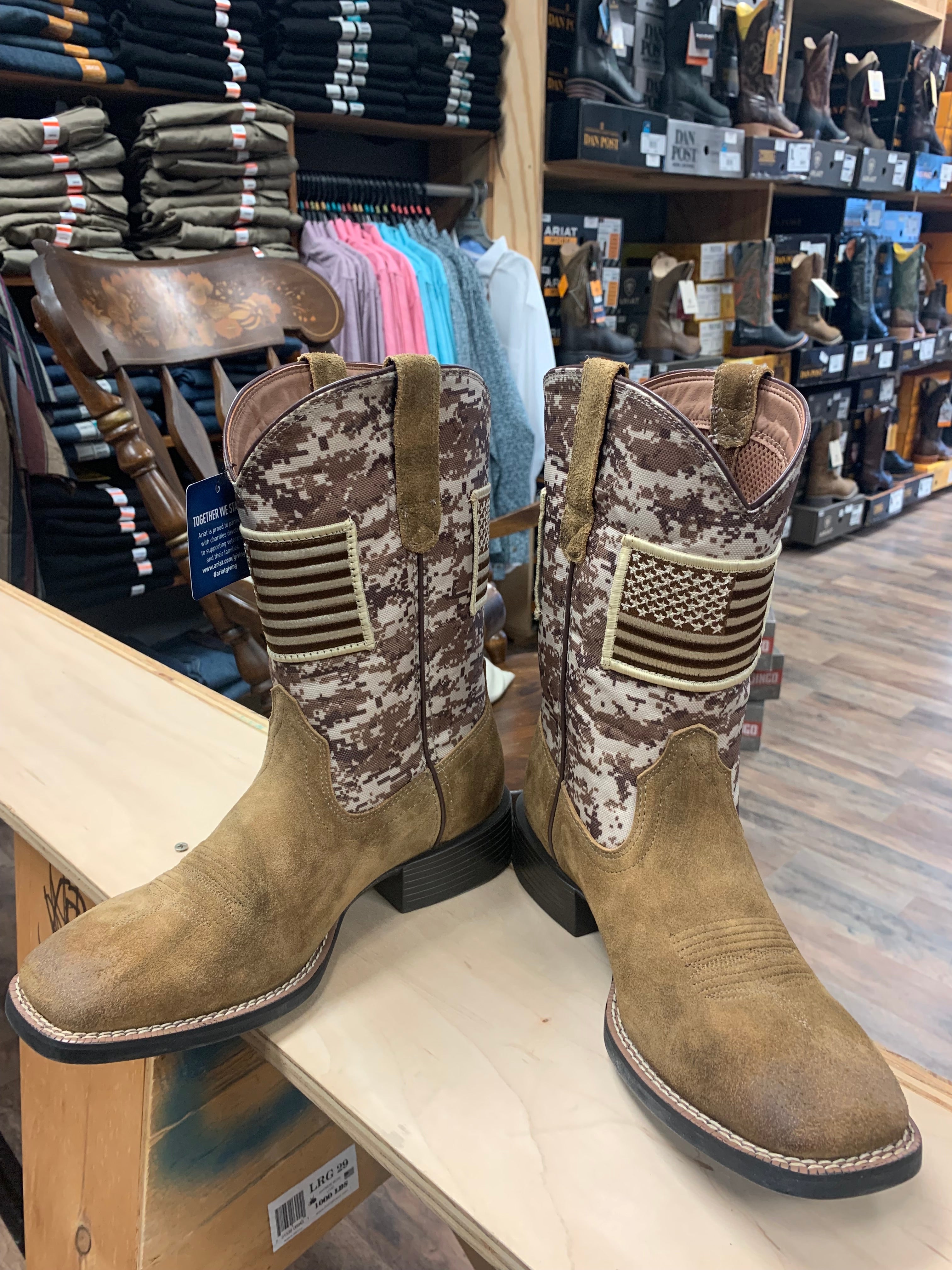 Ariat patriot western clearance boots