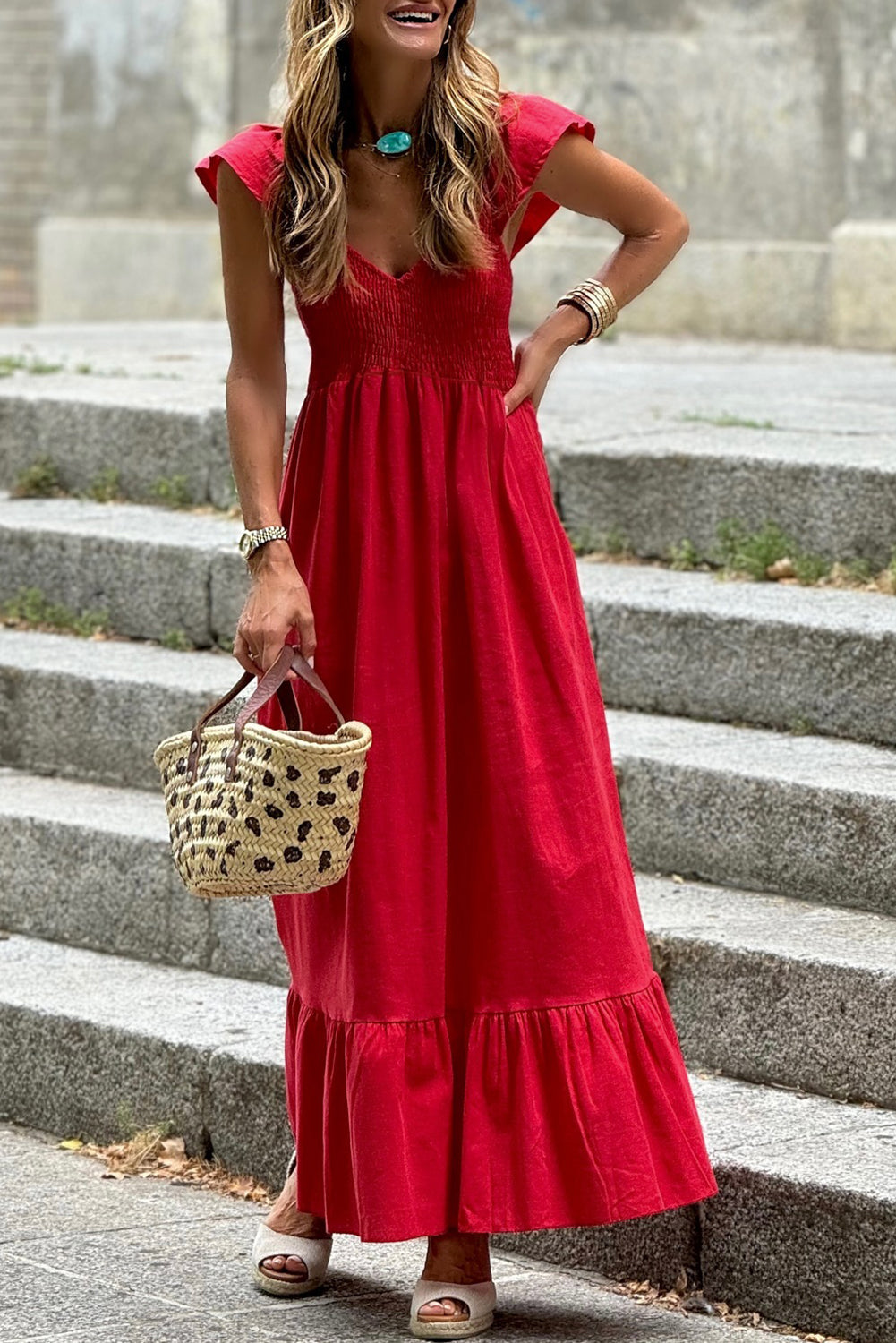Ruffle Maxi Dress