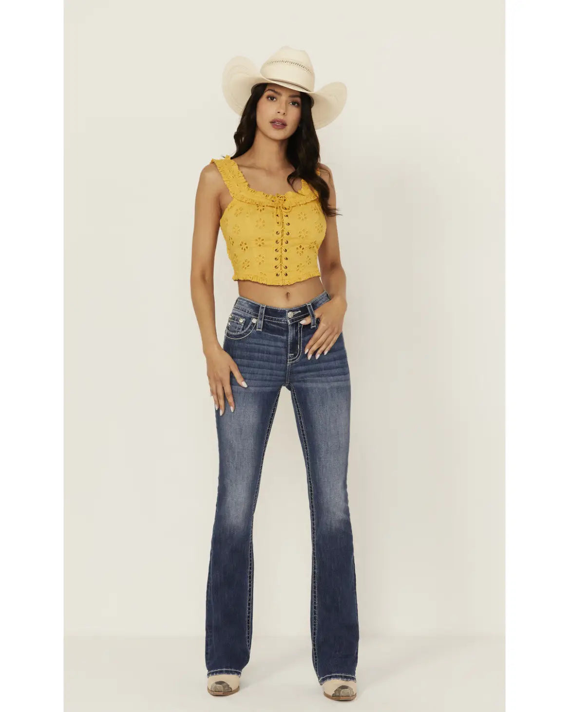 PATRIOTIC FLAG DENIM POCKETS