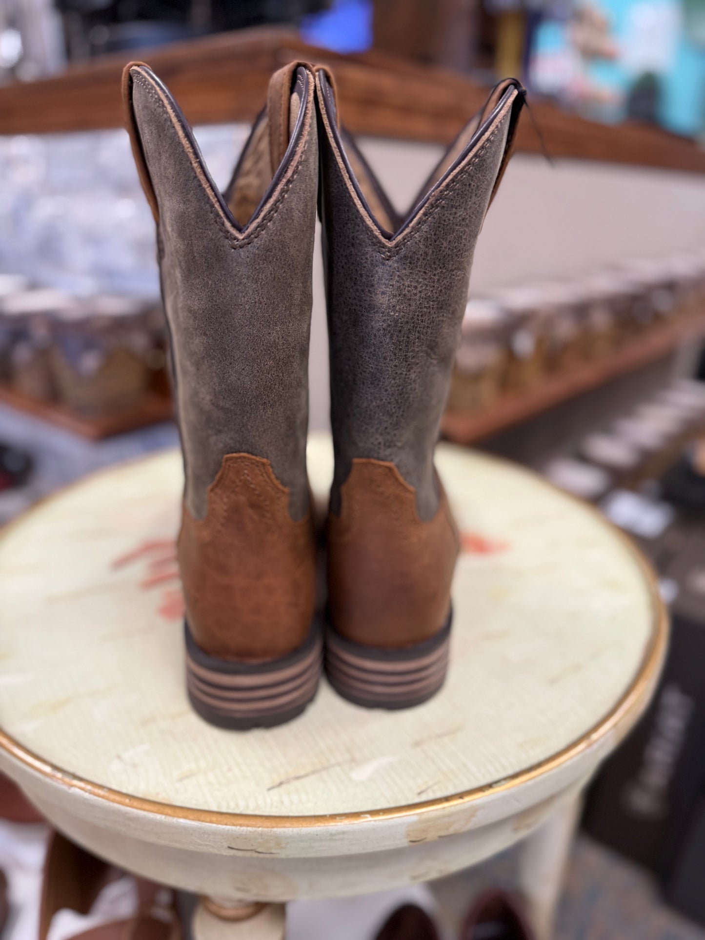 Ariat Casper Brown with Cave Tan Hybrid Patriot Country Men's Western Boot