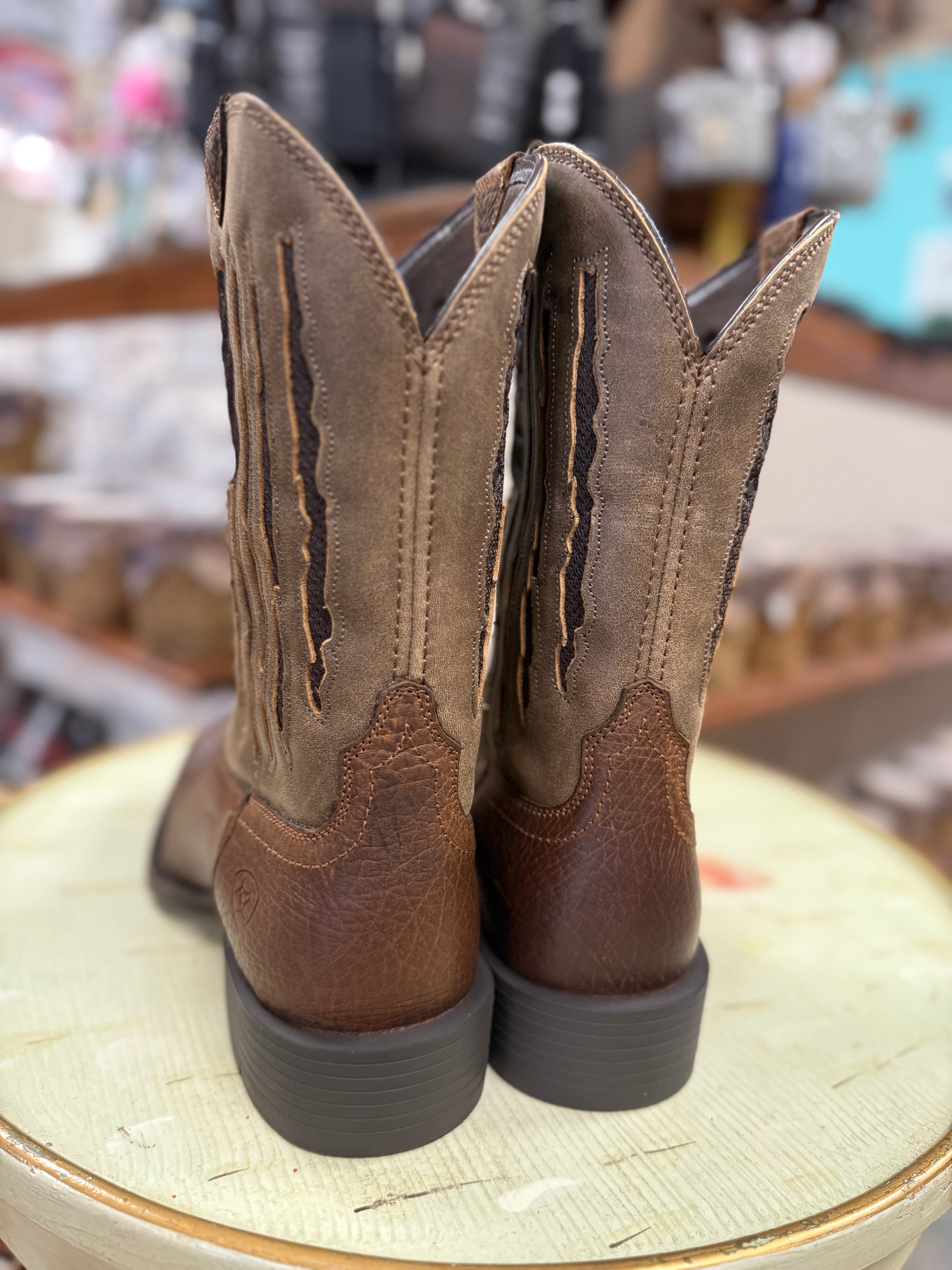ariat dress boots men's Ariat Mens 6 Inch Square Toe Western Cowboy Boot