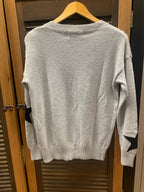 Star Pattern Sweater Crew Neck