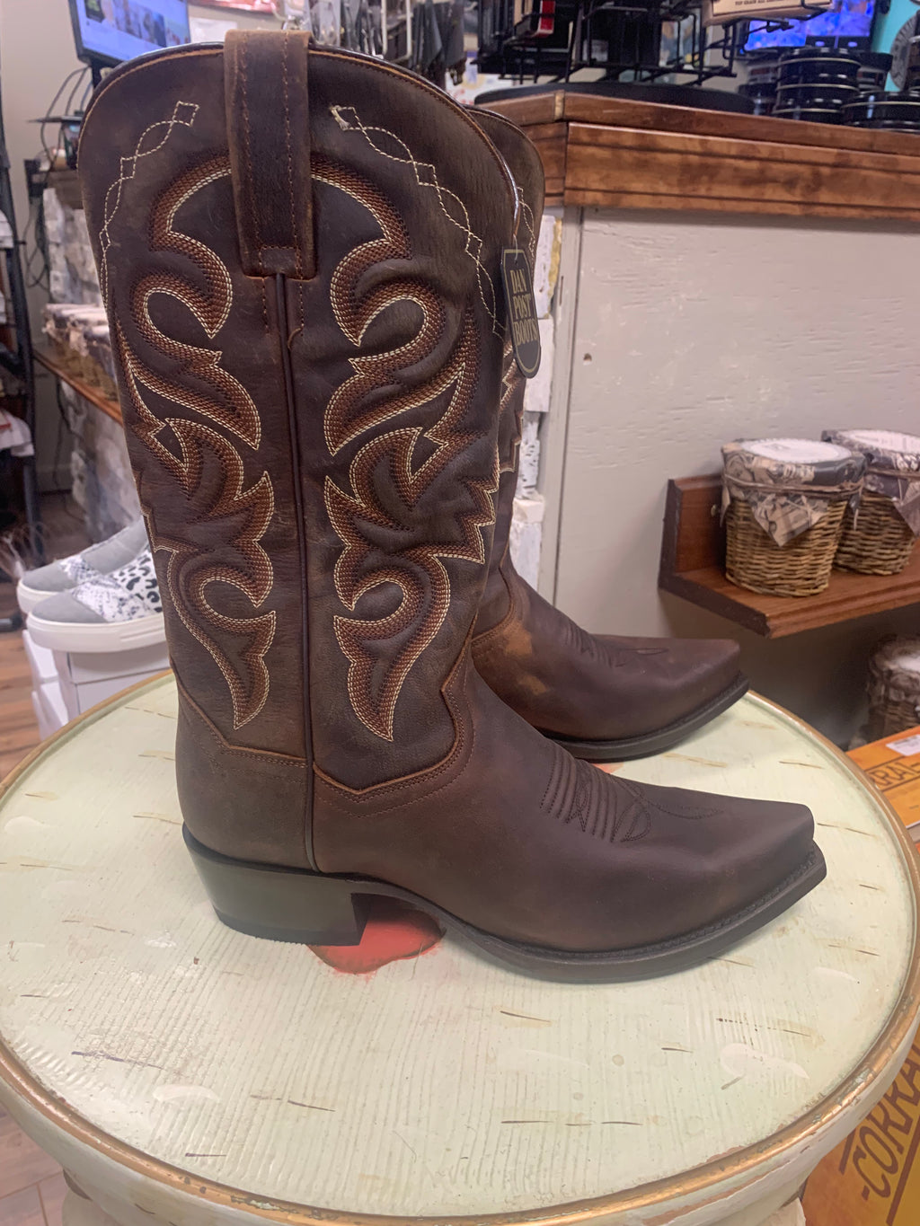 DAN POST MEN'S BAY APACHE SNIP TOE WESTERN BOOTS
