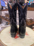 DAN POST MEN'S BLACK MIGNON WESTERN BOOTS - MEDIUM TOE