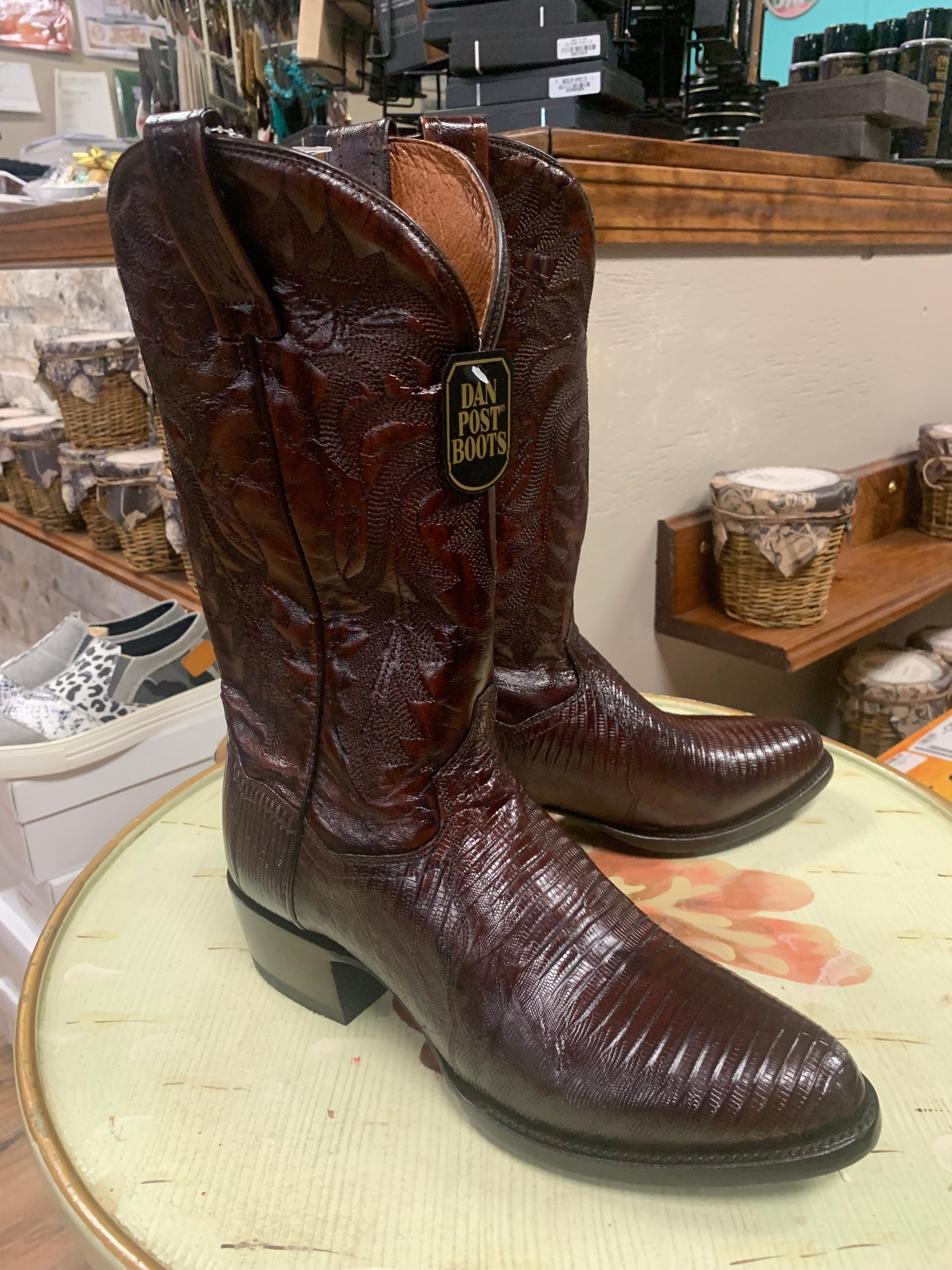 Dan Post Men's Winston Lizard Western Boots Round Toe