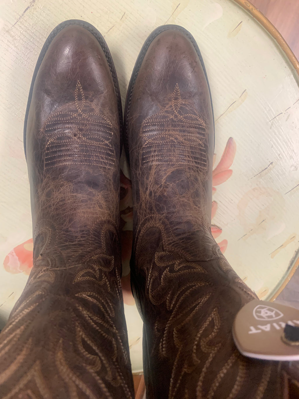 ARIAT MENS MAVERICK LOCO BROWN - ALMOND TOE