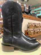 ARIAT MENS WILLIE MIDNIGHT BLACK FRENCH TOE