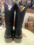 ARIAT MENS WILLIE MIDNIGHT BLACK FRENCH TOE