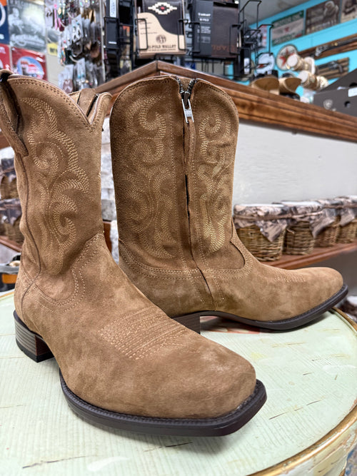 Ariat Men's Bodie Suede Western Boots - Square Toe