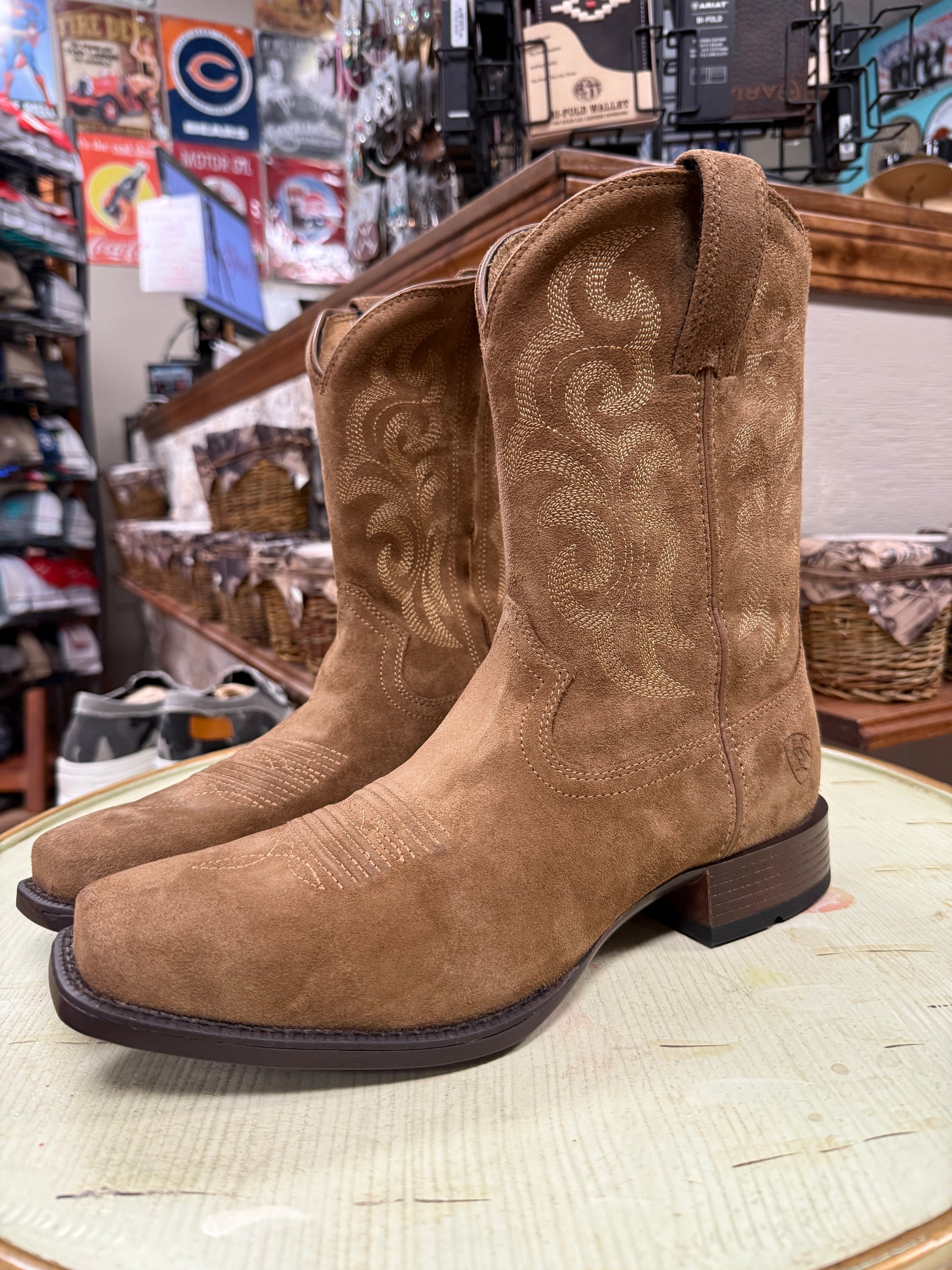 Ariat Men's Bodie Suede Western Boots - Square Toe