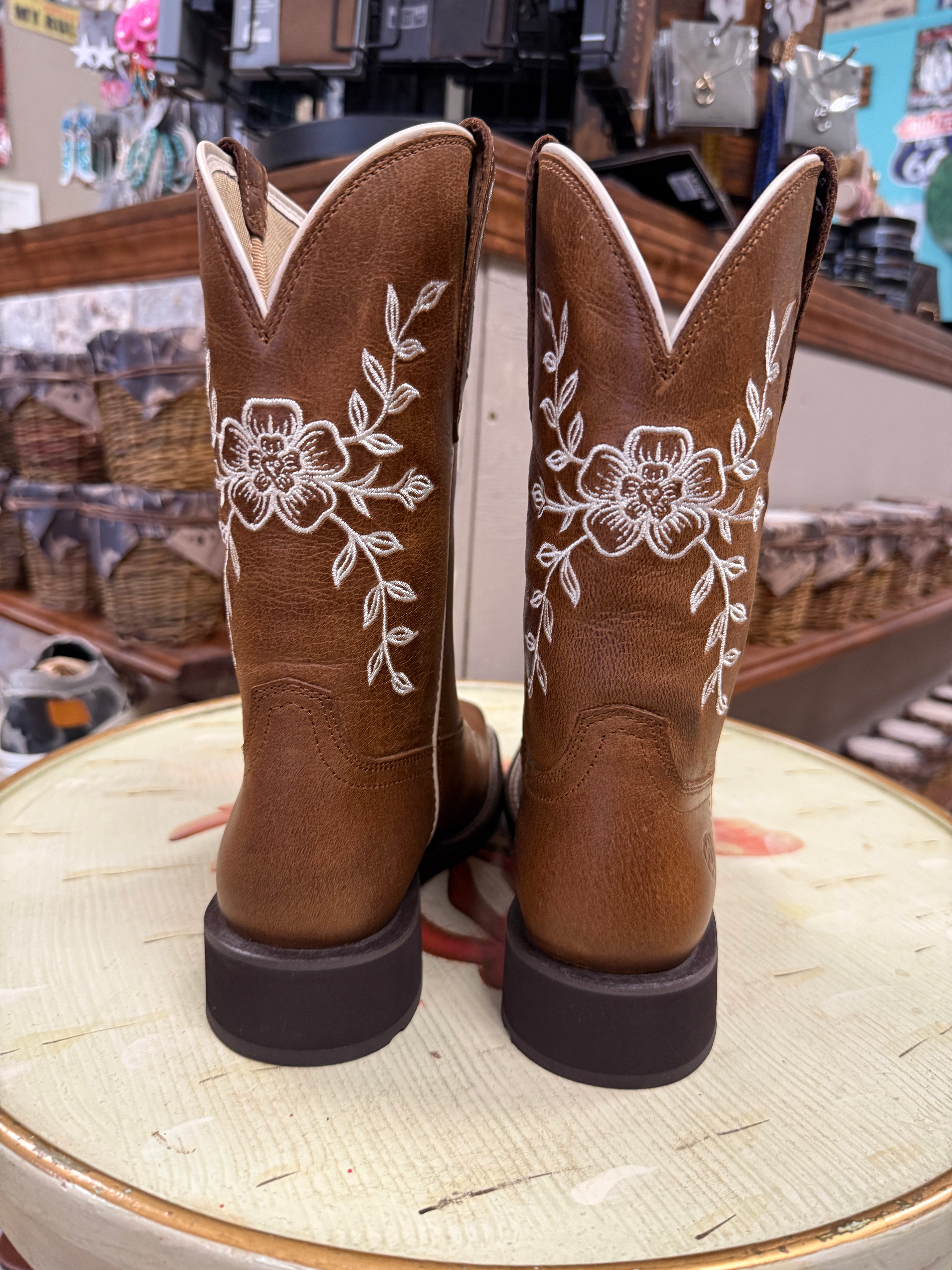 Ariat Women's Flora Country Cork Performance Western Boots - Broad Square Toe