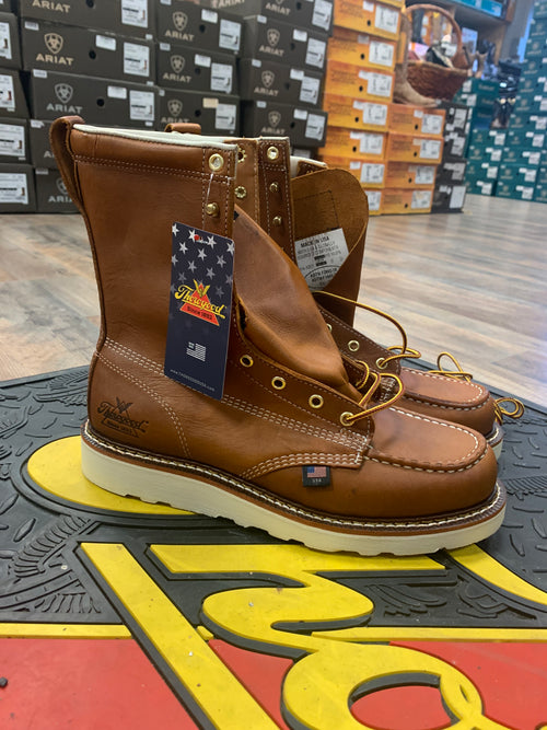 Thorogood 814-4355 Work Boots Men’s Size 12 2E Wide Brown Leather USA Made EH Thorogood 814-4375 American Heritage Men main image 2
