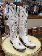 white whipstitch western boots
