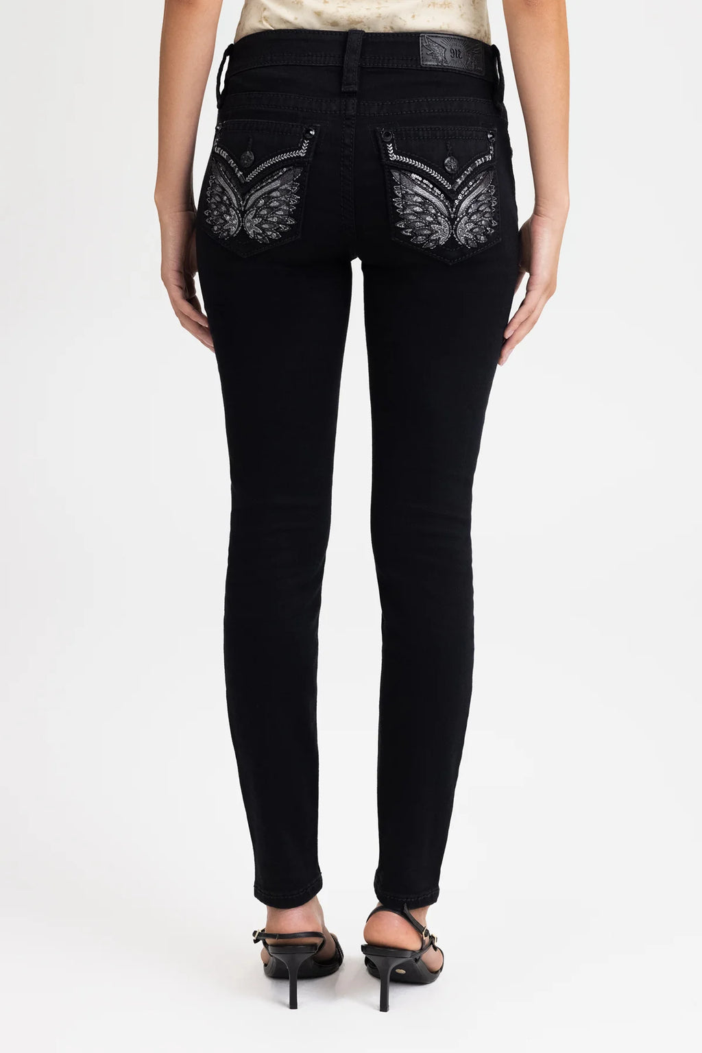 Miss Me Eclipse Wings Skinny Jeans