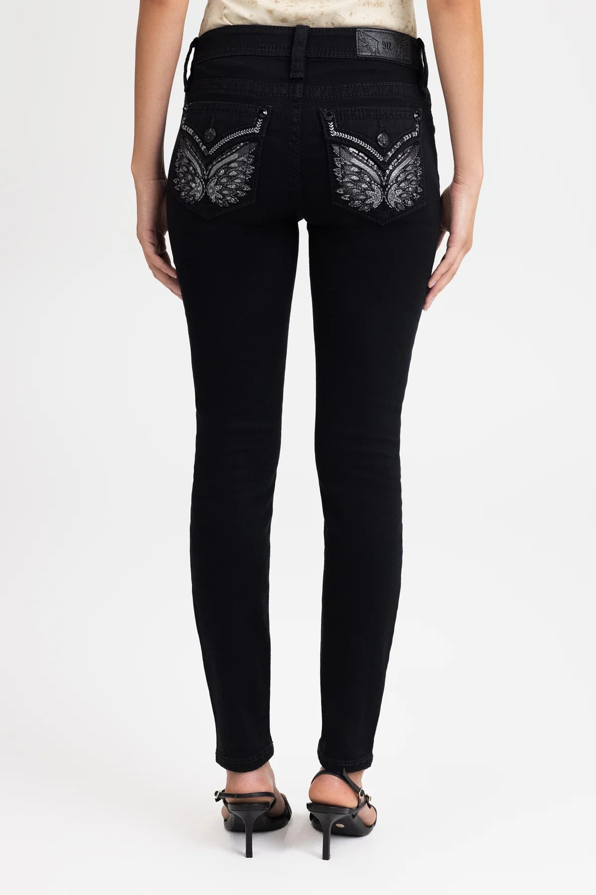 Miss Me Eclipse Wings Skinny Jeans