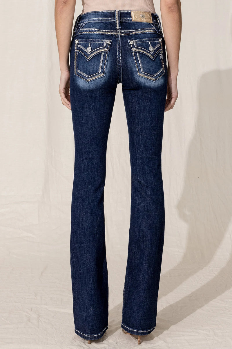 Static Saddle Stitch Bootcut Jean