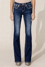 Static Saddle Stitch Bootcut Jean