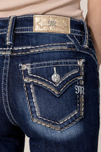 Static Saddle Stitch Bootcut Jean