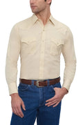 Men's Ely Cattleman Long Sleeve Solid Western Snap Shirt