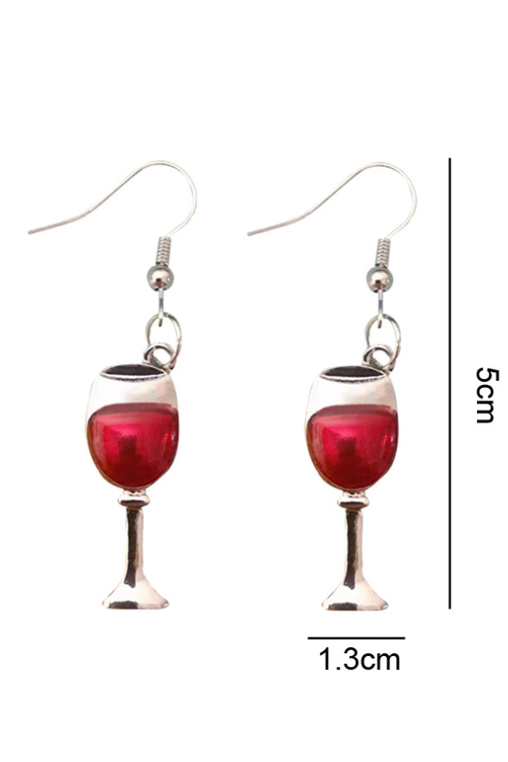 Red Wine Glass Earrings - Boot N Shoot