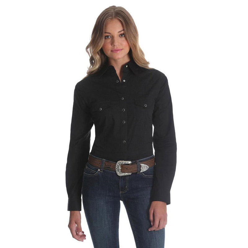 Wrangler Long Sleeve Solid Shirt