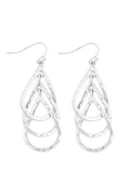 TEARDROP LAYERED DROP HOOK EARRINGS - Boot N Shoot