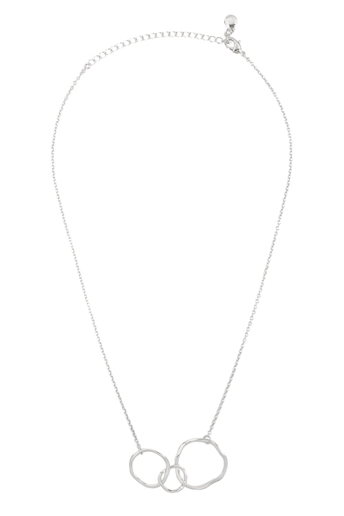 THREE ABSTRACTED ROUND CHAIN NECKLACE