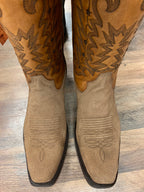 Corral Mens Honey Suede Narrow Square Toe Boot A3694